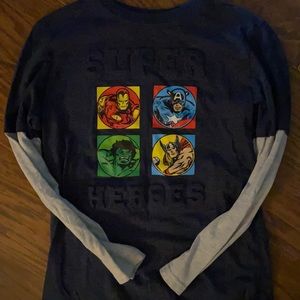 Boys Marvel Long Sleeve Shirt